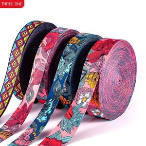 Hot Bán Jacquard Eo Ba Lô Vai Dây Đeo 38Mm Đàn Hồi Web Ban Nhạc Phụ Kiện Polyester Cotton In Pet Ribbon Túi Thắt Lưng - Product Image 1