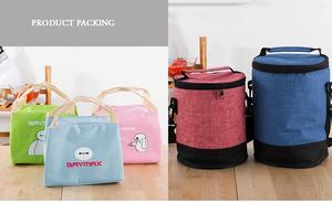 เบนโตะกล่องข้าวสแตนเลสขนาดเล็ก3ชั้นแบบพกพากล่องอาหารกลางวันหลากสีเก็บอุณหภูมิสุญญากาศ - Product Image 6