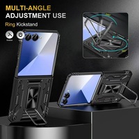 Housses de béquille robustes antichoc pour Samsung Z FOLD 7 6 Folp 7 6 Slide Camera Case Ring Bracket Phone Case pour hommes