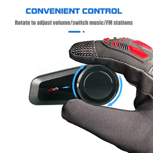 Casco de motocicleta Bluetooth <span class=keywords><strong>Intercom</strong></span> Auriculares Comunicación impermeable Control de ruido para MaxTo M2 - Product Image 3