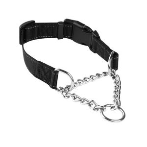 Collier de chaîne en Nylon réfléchissant pour chien, ajustable, avec chaîne en métal, pour la marche du chien, offre spéciale, - Product Image 1