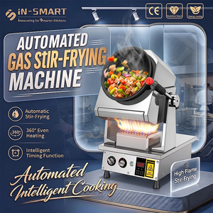 Machine <span class=keywords><strong>de</strong></span> cuisson automatique commerciale In-Smart, économique, semi-gaz, wok rotatif, sauté intelligent, <span class=keywords><strong>robot</strong></span> multifonctionnel pour restaurant - Product Image 3