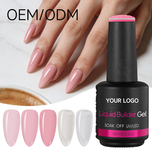 Esmalte de Uñas en Gel de Fórmula Estable de 15 ml, Gel Constructor Líquido, Aplicación Suave Sin Marcas de Brocha, Esmalte de Uñas en Gel para Uso Diario en Salón y en Casa - Product Image 1