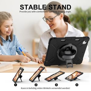 360 Xoay Dây Đeo Tay Nhiệm Vụ Nặng Nề Chống Sốc Máy Tính Bảng Rugged Trường Hợp Cho <span class=keywords><strong>Ipad</strong></span> Không Khí 6th Thế Hệ Trường Hợp Cho <span class=keywords><strong>Ipad</strong></span> Không Khí 13 2024 - Product Image 5