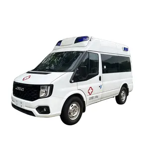 China JMC brand ambulance car price 4x2 rescue transit ambulance cheap price In Korea