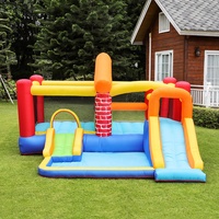 Nouveau design de château gonflable avec toboggan, château gonflable pour enfants pour fête en plein air, maison de rebond pour enfants avec toboggan