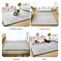 Tapis de jeu rembourré en mousse épaisse de 3 cm pour salon, tapis en mousse antidérapant, tapis de jeu doux pour enfants
