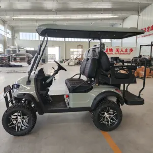 WINTAO 2024 Newest Design Resort Hotel Park Golf Course Sightseeing Golf Car High Chassis Lifted Electric Golf Cart