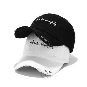 Mode hommes personnalisé femmes rétro Vintage blanc papa chapeau non structuré lavé en détresse sport Gorras casquette de Baseball avec anneau - Product Image 2