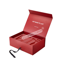 Boîtes Cadeaux d'Emballage en Carton Magnétique avec Logo Personnalisé, Pelliculage Brillant, pour Cosmétiques de Luxe, avec Insert en Mousse EVA