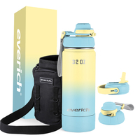 Bouteille d'eau Offre Spéciale à double paroi en acier inoxydable 32oz avec couvercle de verrouillage et manchon