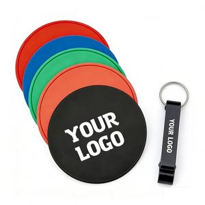 Factory Wholesale Custom Logo Non-Slip for Bar Coffee Hotel Restaurant Promo Business Gift <b>Silicone</b> Cup Coaster - Product Image 1