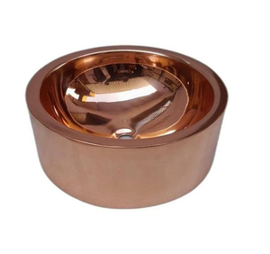 Évier de cuisine rond personnalisé par OEM avec évier martelé conçu en cuivre de qualité supérieure à vendre par les exportateurs - Product Image 2