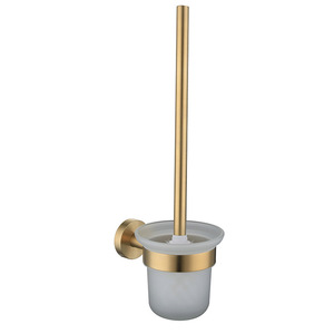 <span class=keywords><strong>TOMU</strong></span> Kit d'accessoires de salle de bain en or brossé de haute qualité porte-serviettes simple/Double porte-serviettes porte-rouleau de papier brosse de toilette SUS304 - Product Image 3