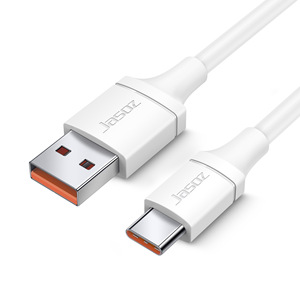 Cable de datos Jasoz Tipo C de 2 m, blanco, de nailon, para cargar teléfonos móviles - Product Image 1