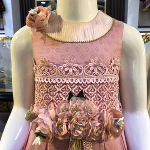 Vestido de fiesta largo de algodón con diadema para niña y niño, nuevo - Product Image 5