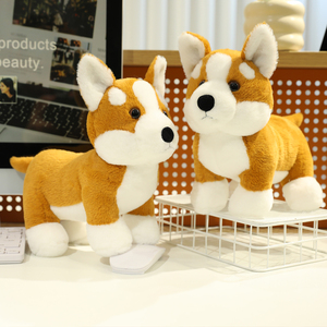 Yeni varış ayakta simülasyon <span class=keywords><strong>Corgi</strong></span> peluş oyuncaklar ev dekorasyon çocuk hediyeleri yumuşak gerçeklik yavru fabrika yüksek kalite - Product Image 6