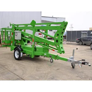 CE ISO Certificate 8-20m Arm Lift Sky Lift Equipment Hydraulic Crane Trailer Mounted Towable Truck Boom Lift