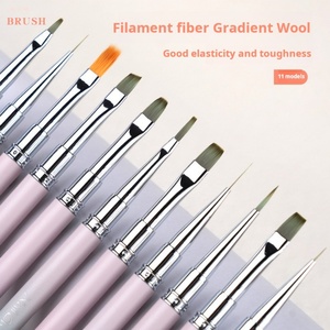Hot Selling Nail <b>Brush</b> Set of 11 Pieces Exclusively for Nail Salon Factories Wholesale Customized logo - Product Image 2