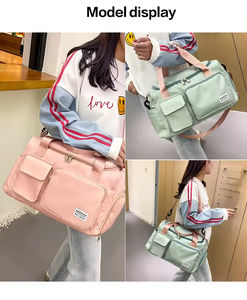 Sports Gym Bag with Wet Pocket &amp; Shoes Compartment Gym Bag for <strong>Women</strong> Lightweight Carryon <strong>Gymbag</strong> - Product Image 6