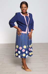 Vestidos de Moda Geenlinm de Alta Calidad con Estampado de Puntos Africanos para Mujer, Trajes para Dama - Product Image 3