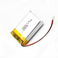 Baterai Lithium Polymer 103040 3.7V 1200mAh LP103040 Baterai Lipo Isi Ulang untuk Mini Juicer