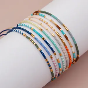 Go2boho семена бусин крошечные браслеты для женщин Boho Pulseras Mujer дизайнерские красочные дружбы регулируемые ювелирные изделия аксессуары y2k