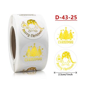 Étiquettes autocollantes personnalisées en feuille d'or estampées à chaud Emballage de cadeaux de Noël Autocollants de remerciement pour les petites entreprises - Product Image 5