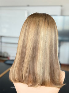 SHY Factory Perruques <span class=keywords><strong>Bob</strong></span> Lace Front en Cheveux Humains, Coupe Droite, Mèches Blondes, Sans Colle, Dentelle HD 13x5 - Product Image 5