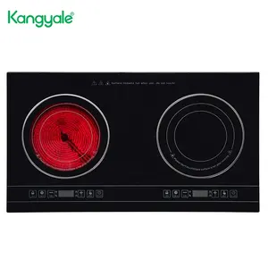 Kangyale Cuisinière en céramique électrique domestique de cuisine Cuisinière électrique en céramique Table de cuisson électrique à induction