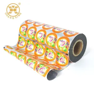 Macchina da Stampa rotocalco Metallizzato PET + PP/PE Personalizzato Bolla tè coperchio di tenuta di calore pellicola di plastica/Tazza di Stampa di tenuta rotolo di pellicola