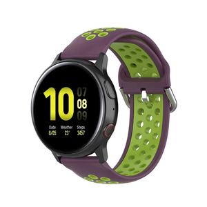 Correa de silicona para reloj inteligente <span class=keywords><strong>Samsung</strong></span> Galaxy <span class=keywords><strong>Active</strong></span> 2, pulsera deportiva de silicona de dos colores - Product Image 2