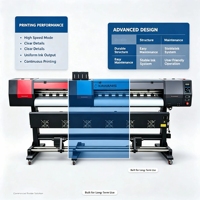 Impresora Eco Solvente XP600 I3200 para Impresión de Pancartas Colgantes, Plotter de Inyección de Tinta Digital de Gran Formato de 1.3m 1.6m