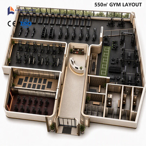 Paquete de Equipos de Gimnasio OEM ODM de 550 m², Equipo de Fitness Integral, Máquinas de Fuerza y Cardio, Banco de Extensión Lumbar, Banco de Press - Product Image 4