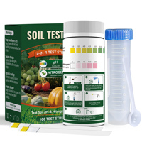 Bandelettes de test 2 en 1 pour l'analyse du pH et de l'azote du sol, pour l'analyse du sol des jardins et des fermes