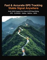 Komputer Sepeda BiNavi Air GPS, Layar Sentuh Warna 3.0 Inci, Speedometer Bersepeda, GNSS Dual-band L1+L5 untuk Sepeda Jalan Raya dan MTB