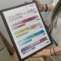 Lot de 50 vernis gel œil de chat magnétiques 15 ml, couleurs variées, UV LED, à retirer par trempage, en stock pour salons professionnels