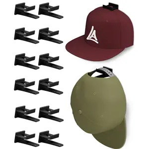 Adhesive Hat Rack Display Haken für Wand & Tür Baseball Cap Holder Closet & Storage Organizer Starke Cap Hanger für Raum