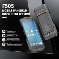 PDA Móvil de 5.5 Pulgadas con Escáner de Código de Barras 2D, Tablet PC Android Resistente con Lector NFC, Sistema de Gestión de Inventario Logístico, Memoria de 6GB+64GB