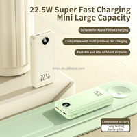 Dernier modèle de batterie externe à charge ultra-rapide 22,5 W avec sortie Type C, affichage numérique, capacité réelle de 10000 mAh