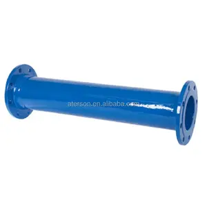 En545 ISO2531 Ductile Cast Iron Double Flanged Long Pipe with Blue Epoxy Coating