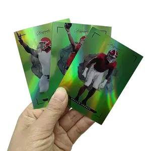 Bayaya fornitore di carte sportive stampa 4 carte da calcio Per Booster PET spesse carte sportive olografiche impermeabili