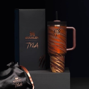 Offre Spéciale – Tasse de Voyage Isotherme en Acier Inoxydable <span class=keywords><strong>40</strong></span> oz avec Poignée, Motif Léopard et Tigre Personnalisé - Product Image 6