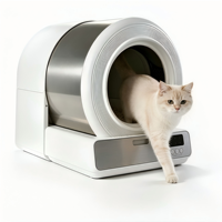 Aplikasi Pembersih Kotak Pasir Kucing Otomatis Pintar dengan Kontrol Jarak Jauh, Anti Bau, Multifungsi, Bahan Stainless Steel HIPS PP POM