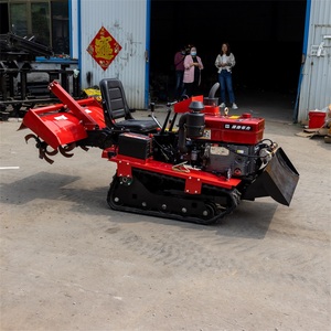 Mini-tracteur agricole à chenilles pour labour rotatif sur terres arides, cultivateur agricole avec moteur 35 CV et pompe, longue durée de vie - Product Image 5