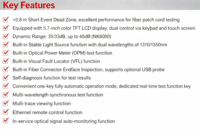 OTDR Portátil Inteligente NK5600 1310 1550nm 32 30dB con Pantalla Táctil, Probador de Fibra Óptica VFL OPM LS, Mapa de Eventos, Reflectómetro para Telecomunicaciones FTTH