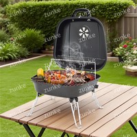 Parrilla Portátil Plegable para Exteriores, Mini Estufa para Hamburguesas, Ideal para Patio o Terraza