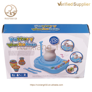 Atelier de poterie électrique en plastique d'approvisionnement d'usine jouet enfants bricolage expériences éducatives de <span class=keywords><strong>chimie</strong></span> STEM ensembles de jeu amusants - Product Image 5