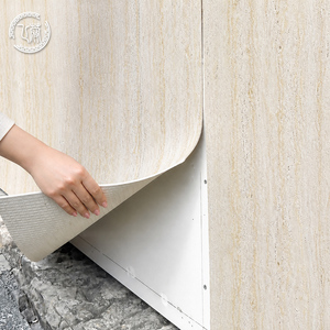 Paneles de Pared de Piedra Flexible de Bajo Precio para Impresión 3D, Revestimiento de Pared de Piedra Romana Suave, Travertino, Cerámica - Product Image 1