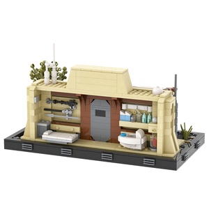 Space Wars <span class=keywords><strong>The</strong></span> Mandalorian Petite maison Mini Action sans figurine Ensembles de blocs de construction Jouets Kit de construction MOULD KING - Product Image 3